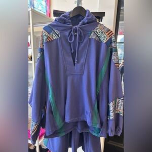 Free People Movement Kick Off Patchwork Hoodie